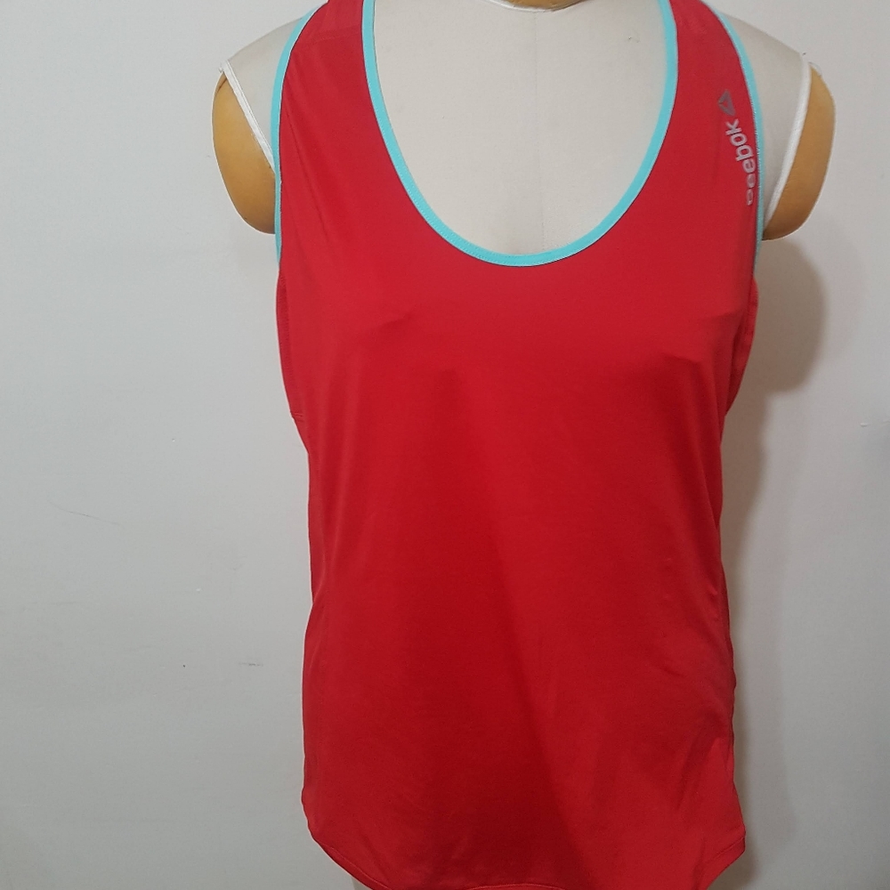 Red & Blue Reebok workout tank top